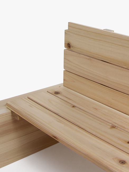 Woodlii Sandkasten mit Dach und Bank, Natur