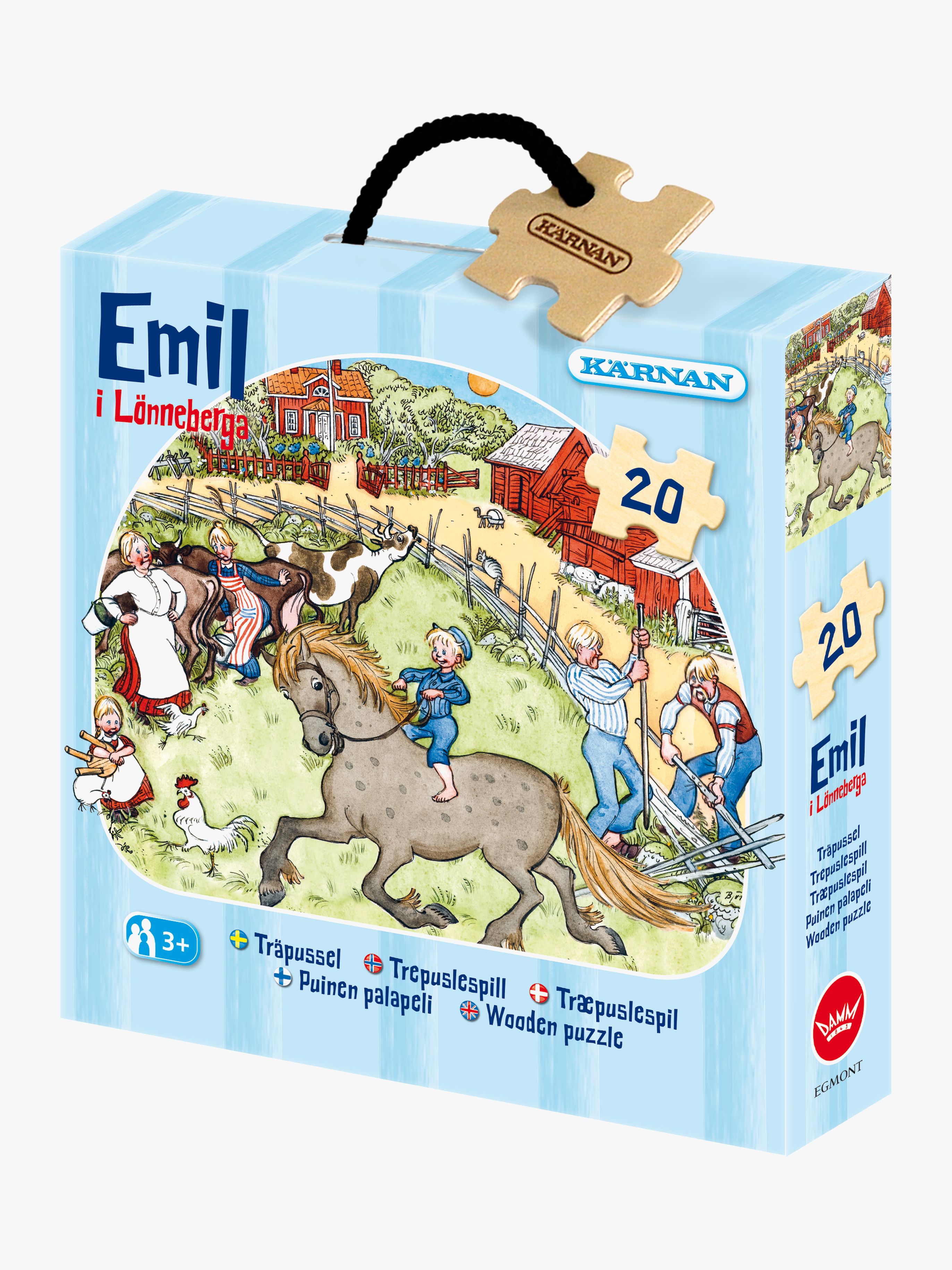 Egmont Kärnan Michel Aus Lönneberga Holzpuzzle 20 Teile