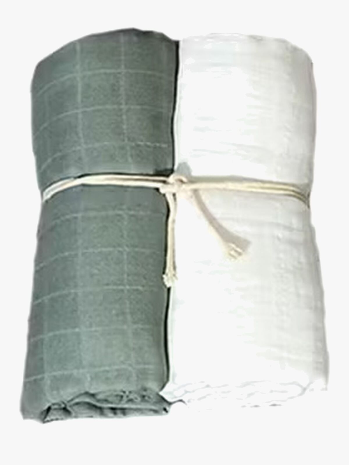 Mini Dreams Musselintuch 2er-Pack, Green Sand