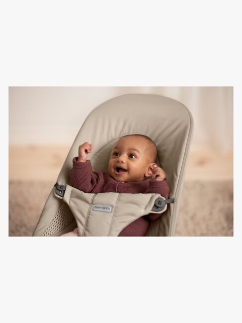 BabyBjörn Balance Soft Babywippe Tri-Fabric, Sandgrau