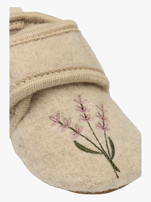 Mikk-Line Hausschuhe Wolle, Off White