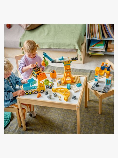 LEGO DUPLO Town 10476 Baustelle mit Baufahrzeugen – 3-in-1-Set