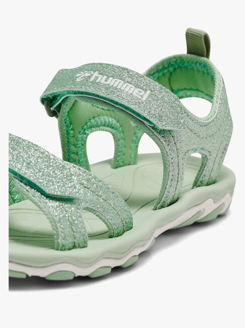 Hummel Glitter Jr Sandalen, Frosty Green