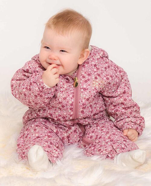 Petite Chérie Atelier Gisele Babyoverall, Pink Small Flower