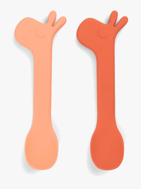 Done By Deer Lalee Löffel 2er-Pack, Papaya