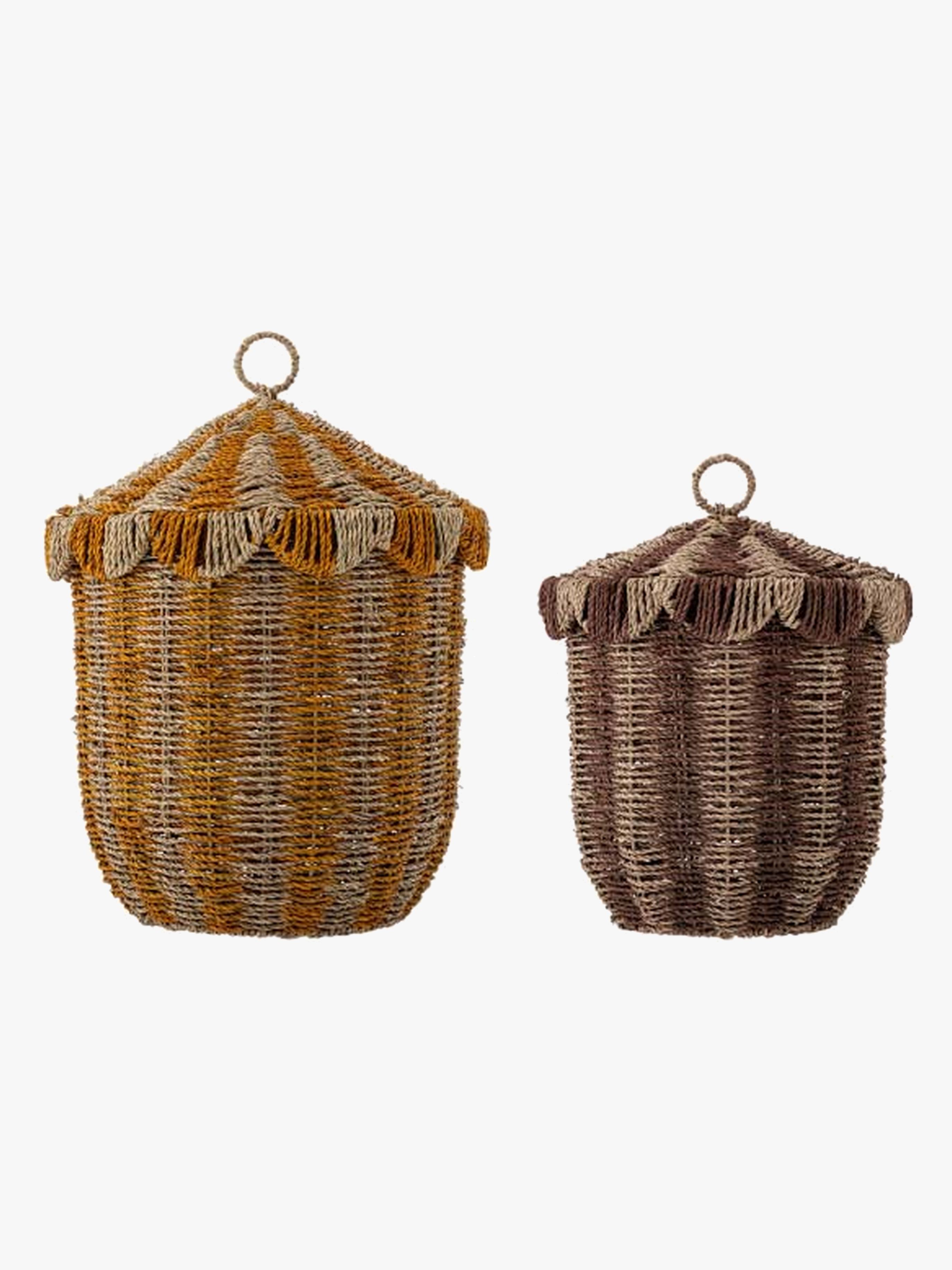 Bloomingville MINI Cikkeline Aufbewahrungskörbe, Multi