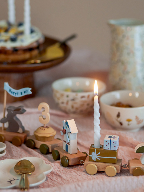 Bloomingville Twist Kerze Paraffin, Weiß