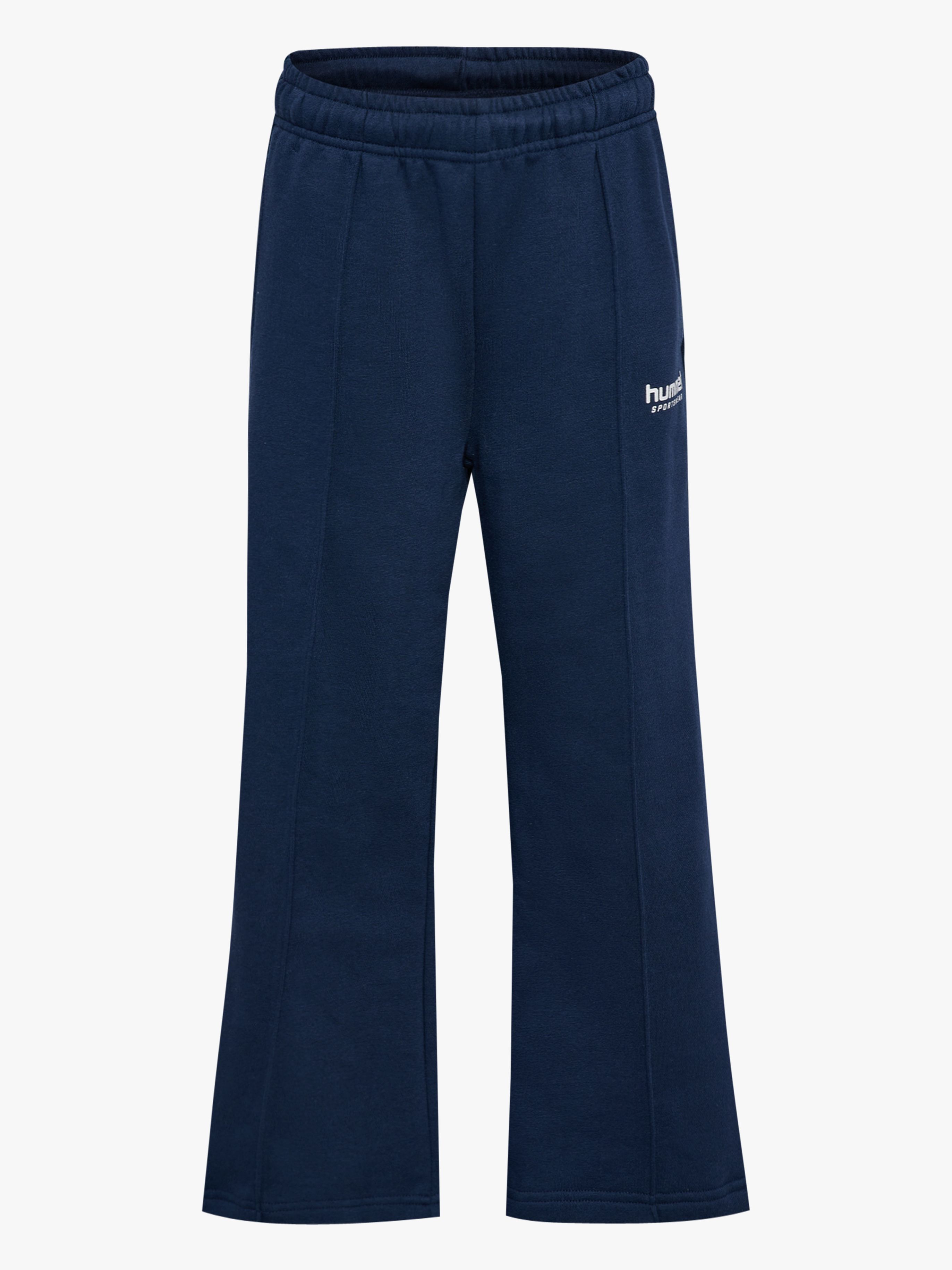 Hummel JR Wide Leg Pintug Jogginghose, Dress Blue, 140