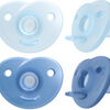 Philips Avent Curved Soothie 0-6 M, Blau