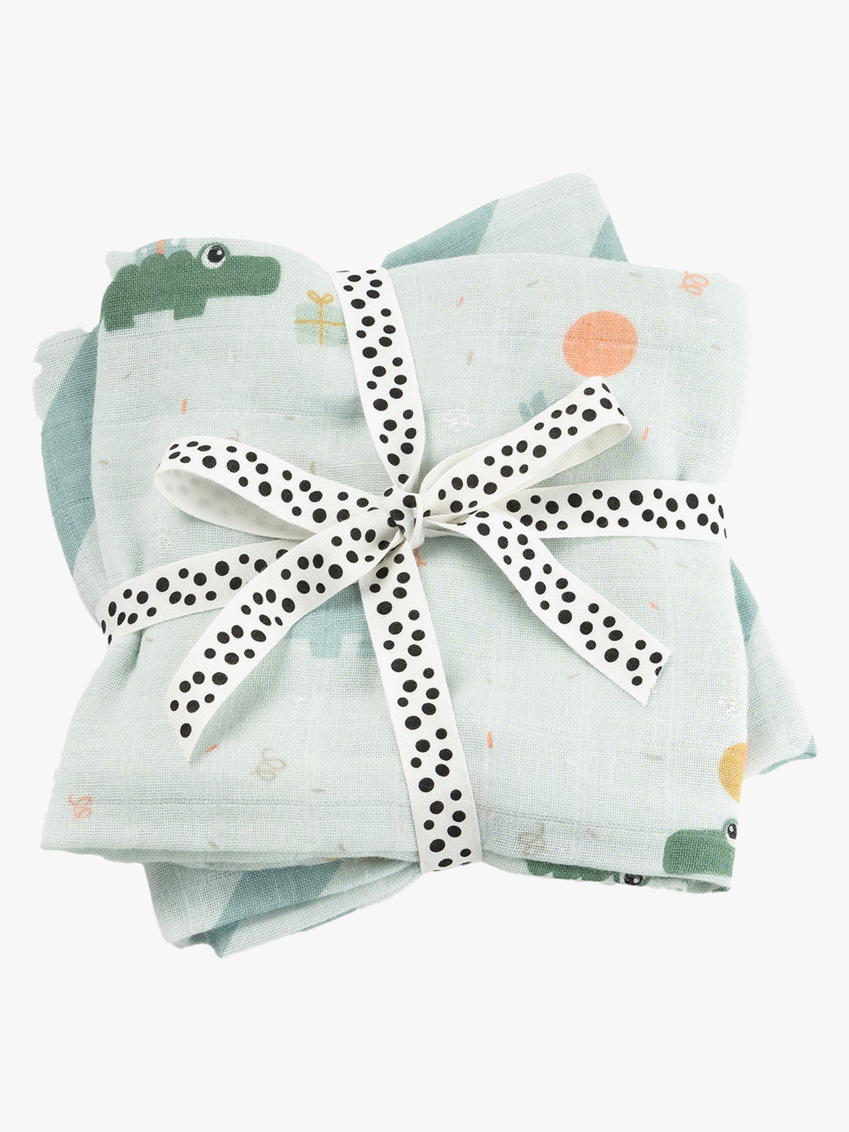 Done By Deer Celebration Musselintuch 2er-Pack, Blue