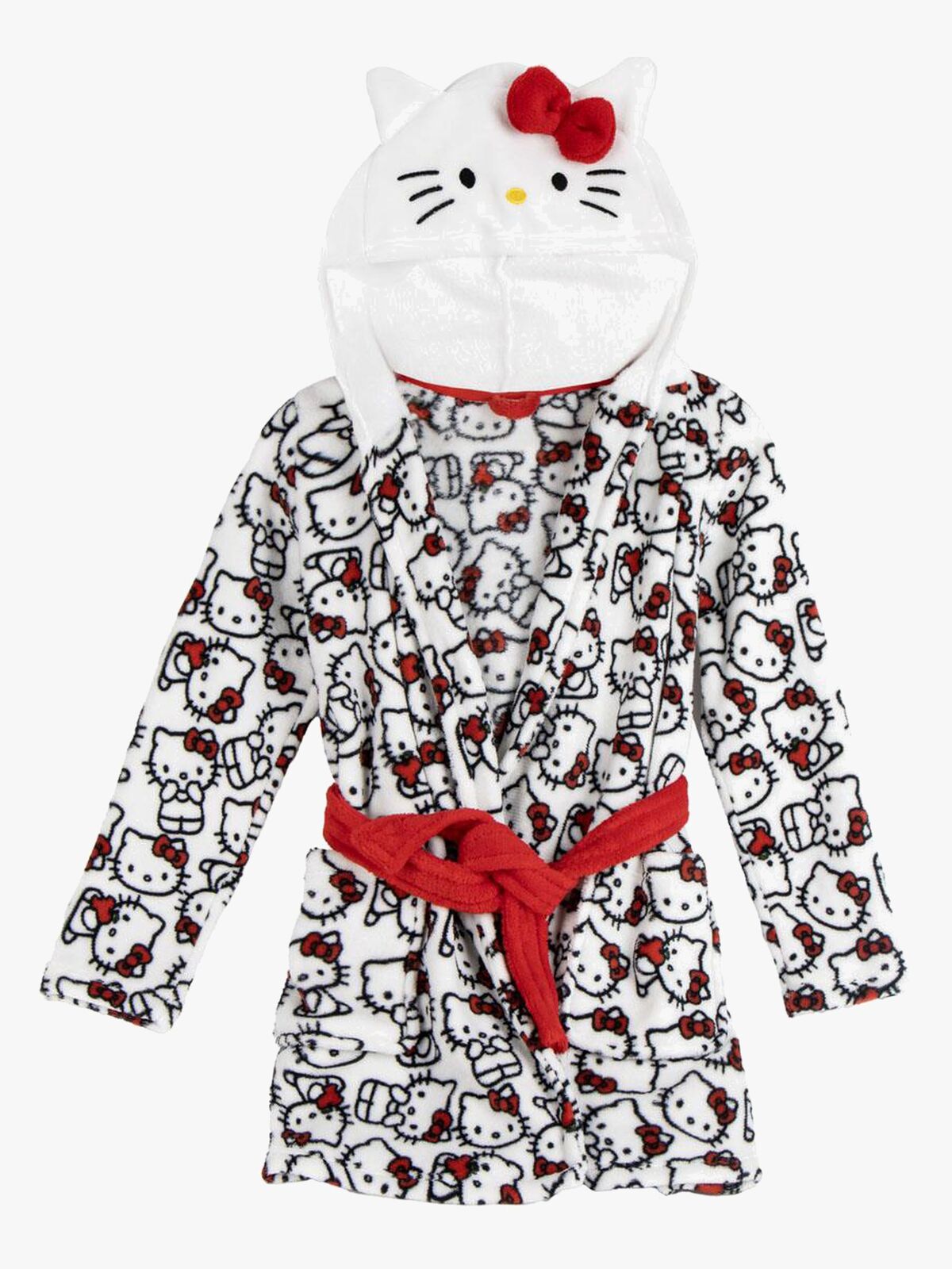 Hello Kitty Morgenrock, Weiß/Rot