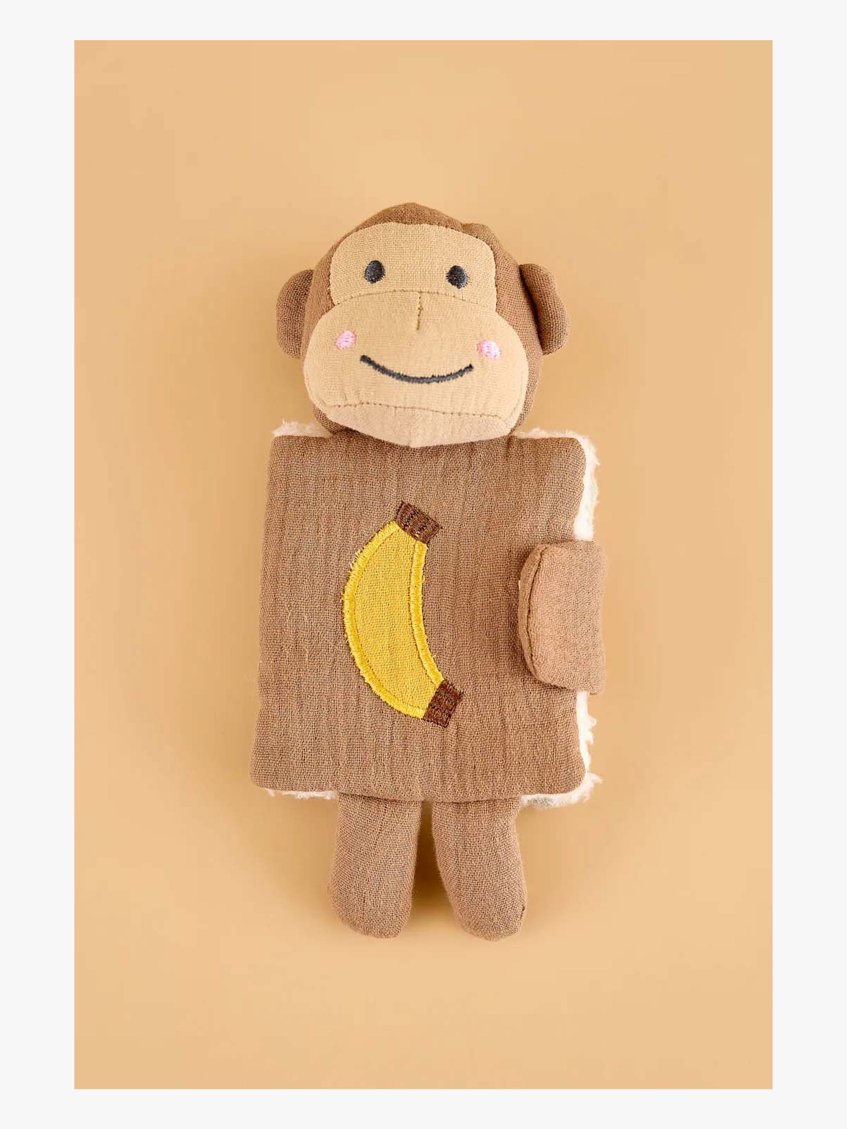 Jabadabado Stoffbuch Affe, Babyspielzeug