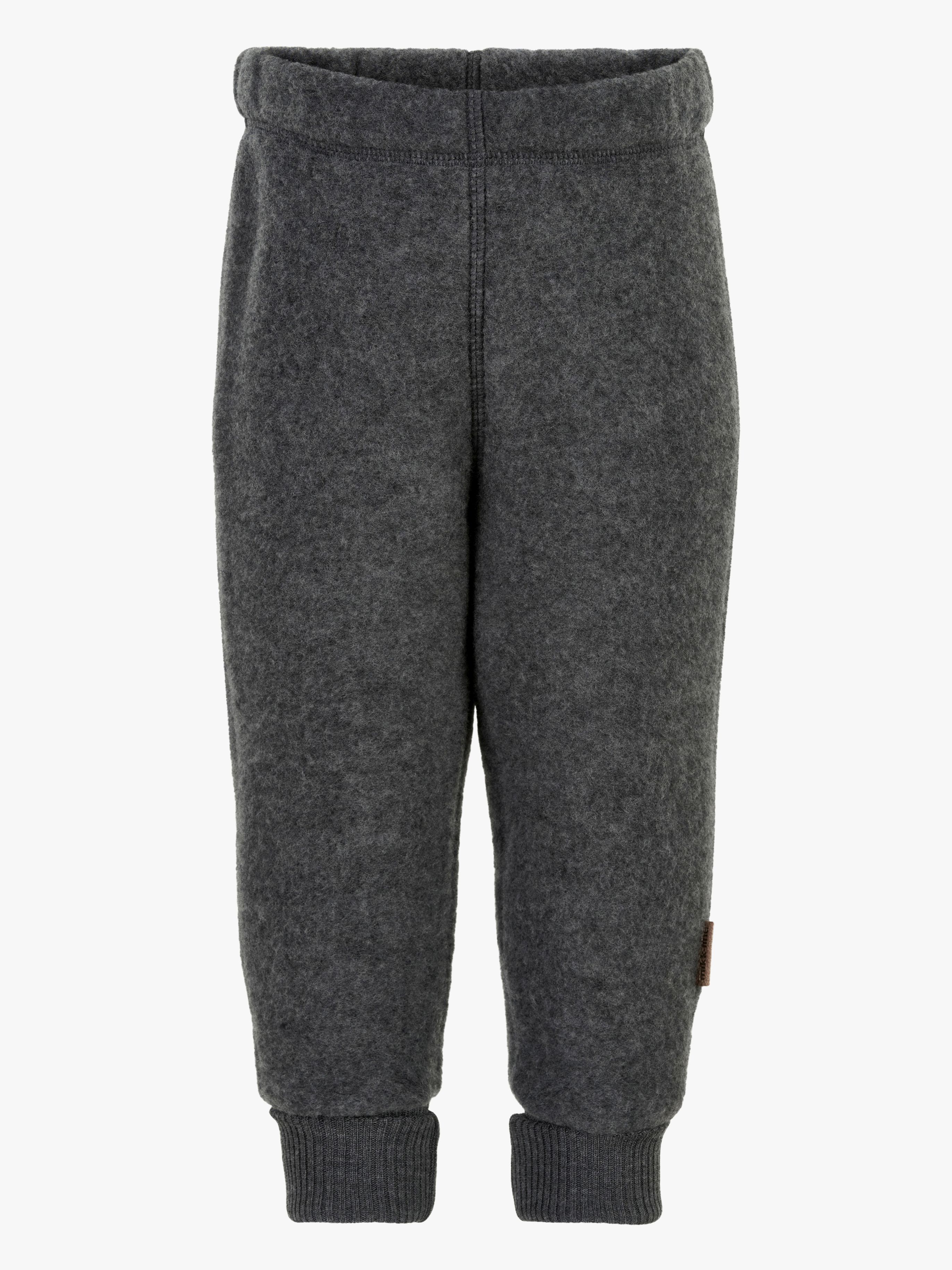 Mikk-Line Wollfilz-Hose Kind, Anthracite Melange, 122