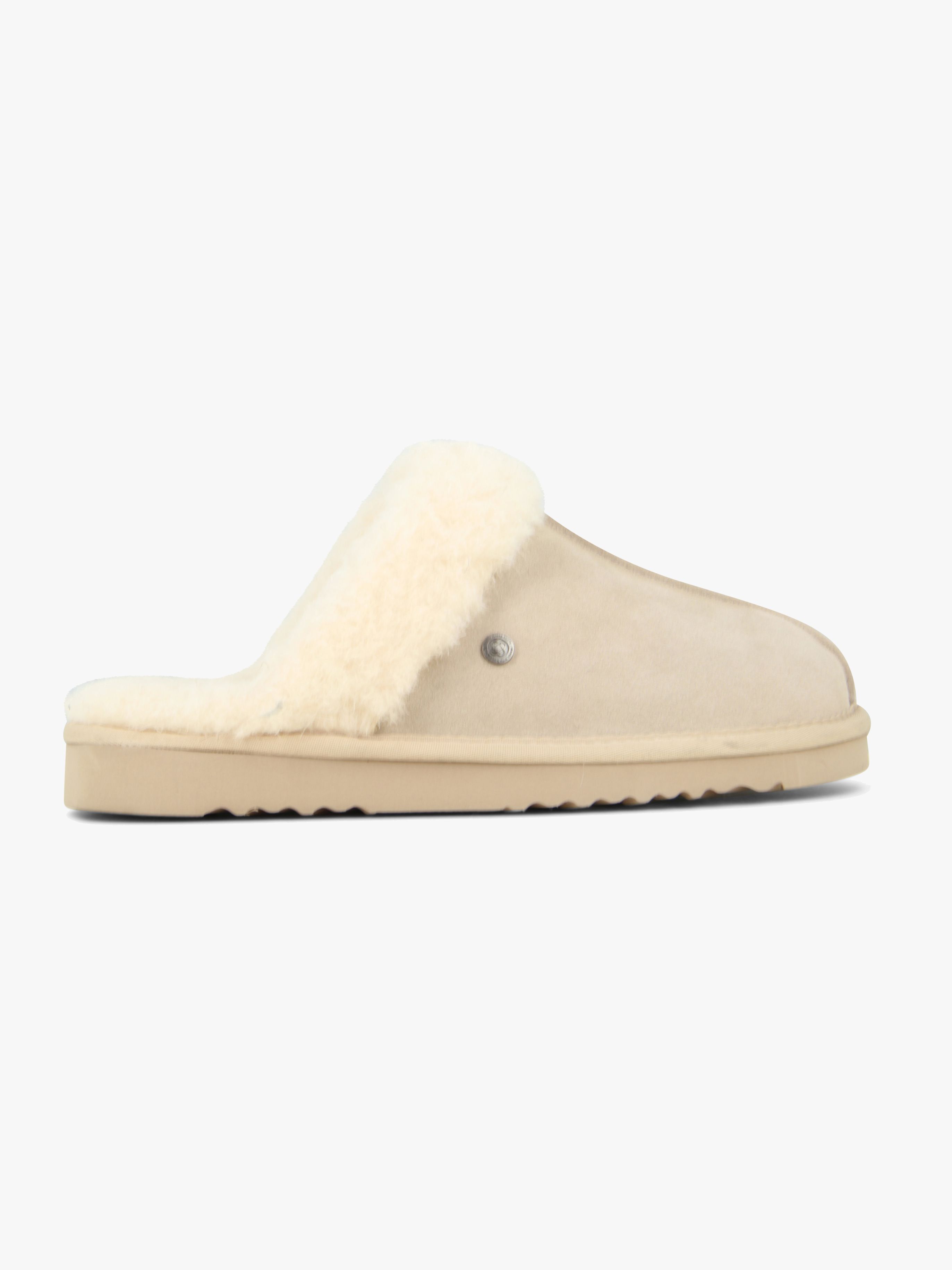 Mjúka Asta Schaffell-Pantoffel, Sand, 35