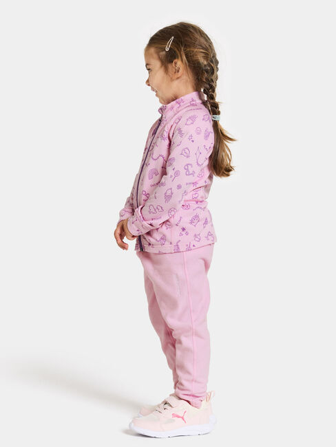 Didriksons Jadis Pullover mit Reißverschluss, Doodle Orchid Pink