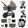 Kinderkraft MOOV 2 Air 3-in-1 Kombikinderwagen, Light Grey