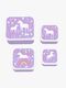 A Little Lovely Company Lunchbox-Set, Unicorn dreams