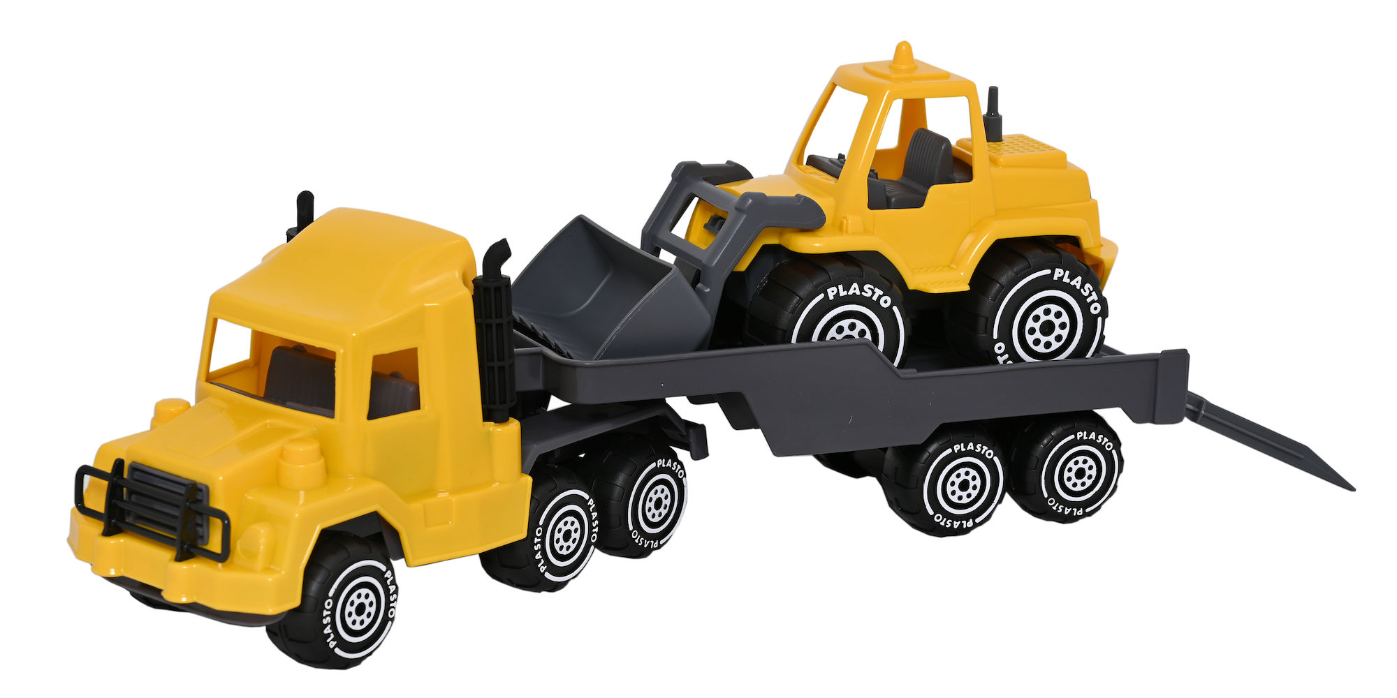 LKW-Anhänger mit Frontlader auf Rädern 47 cm
