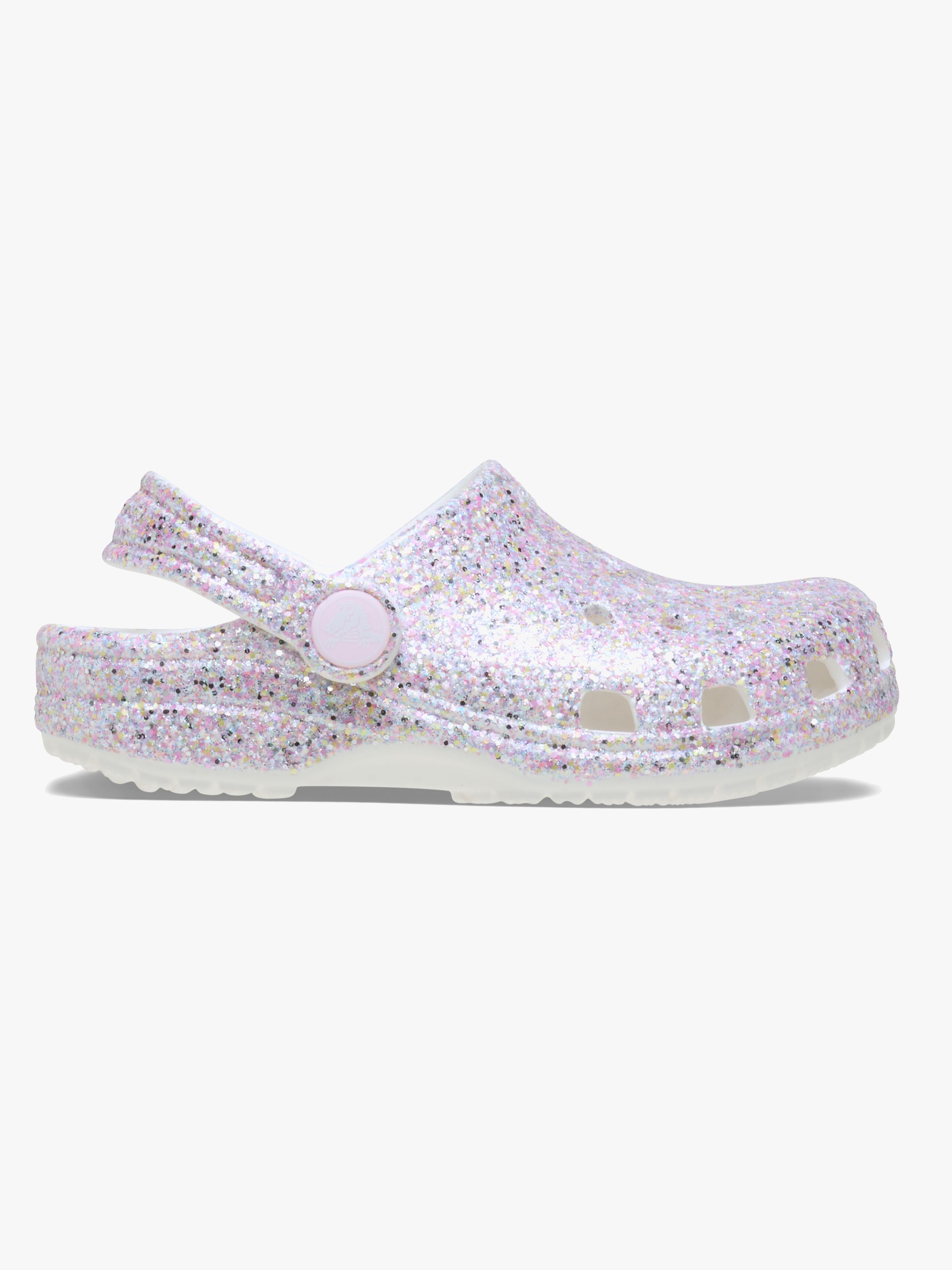 Crocs Classic Fantasy Glitter Kids Kinder Sandalen, White, 20-21