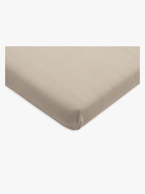 Jollein Spannbettlaken Baumwolljersey 40x80cm, Nougat