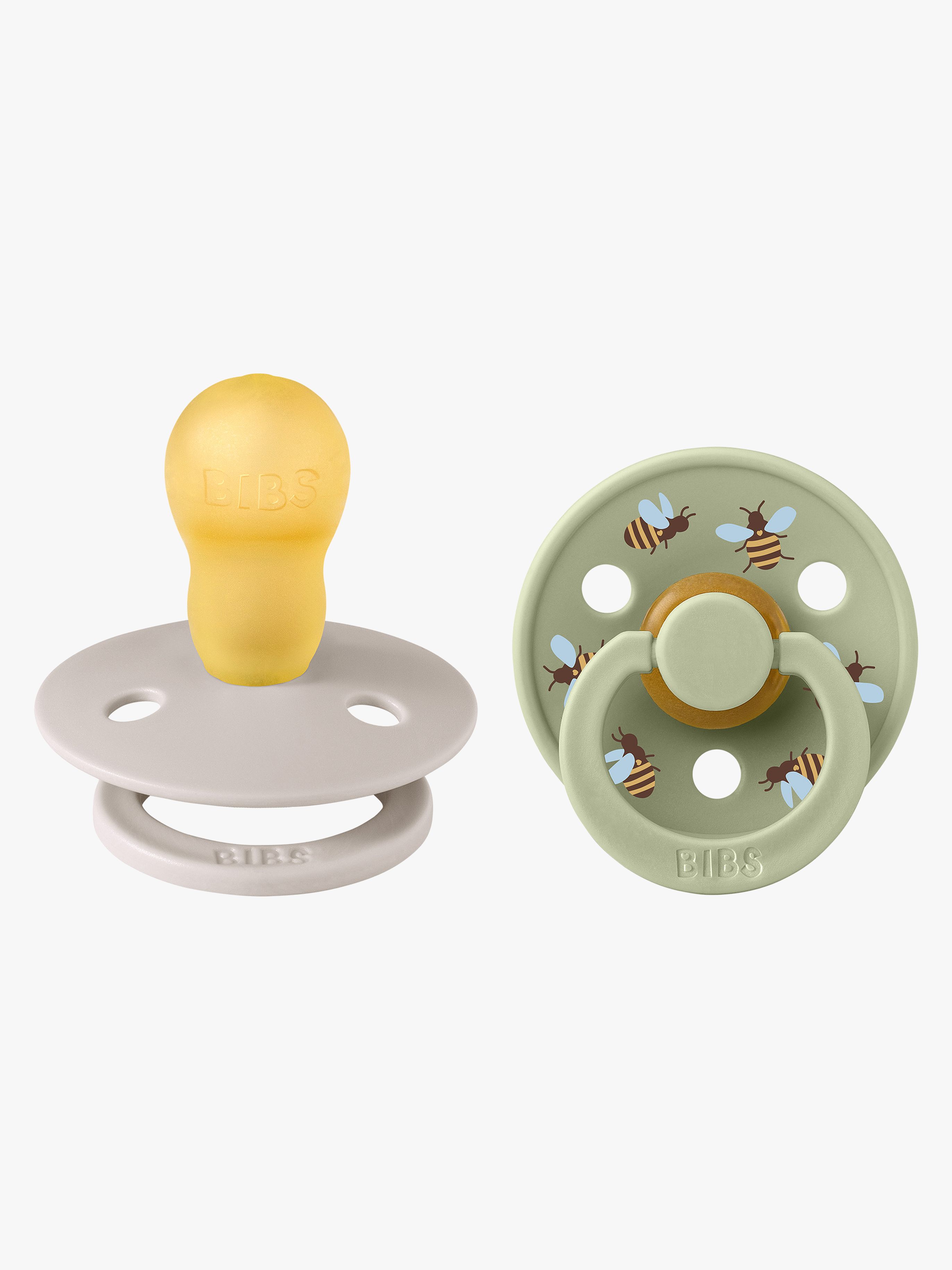 Studio Colour Bumblebee Schnuller 2er-Pack Latex Größe 3, Mushroom