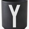 Design Letters Becher Keramik Y, Schwarz