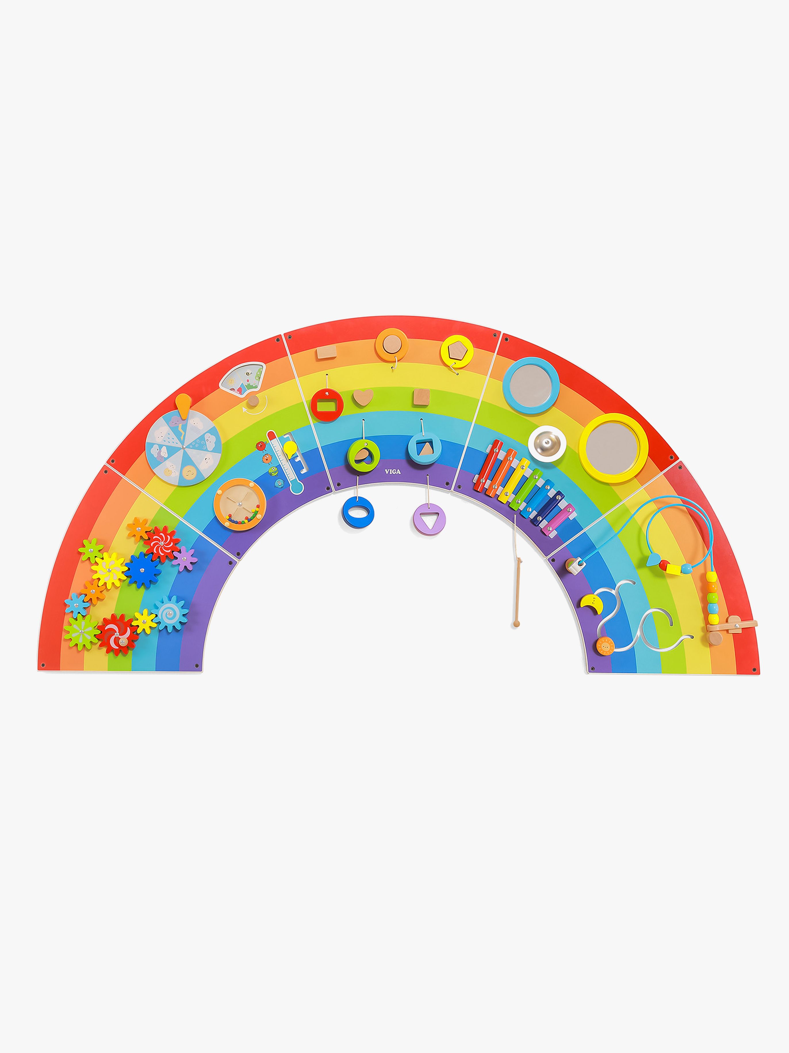 VIGA Wandspielzeug Regenbogen, Babyspielzeug