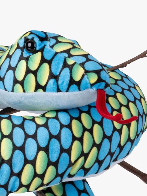 Teddykompaniet Plüschspielzeug Schlange 200 cm, Blau