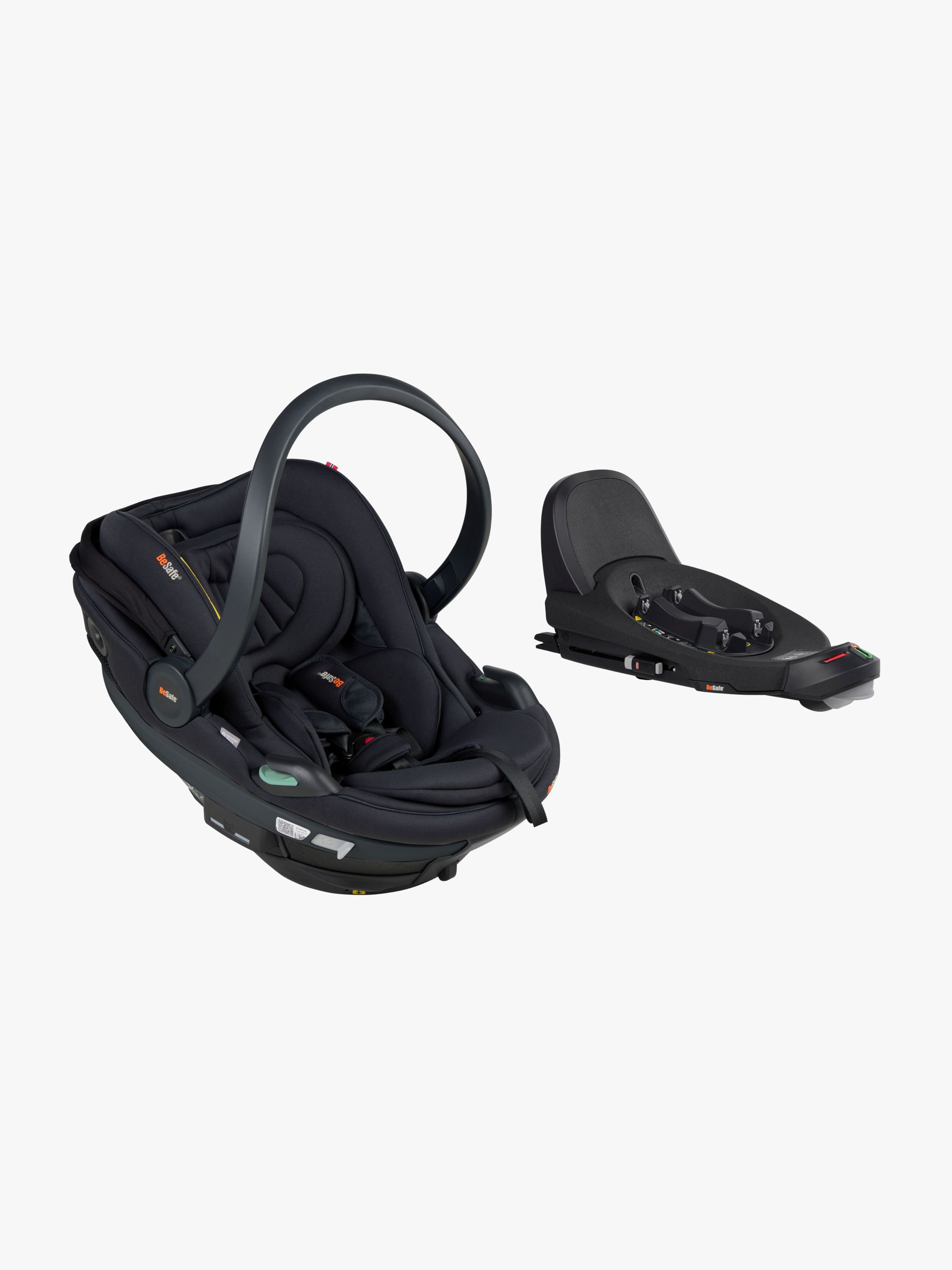 BeSafe Go Beyond 2 Babyschale inkl. Beyond Basis, Black Soft Breeze