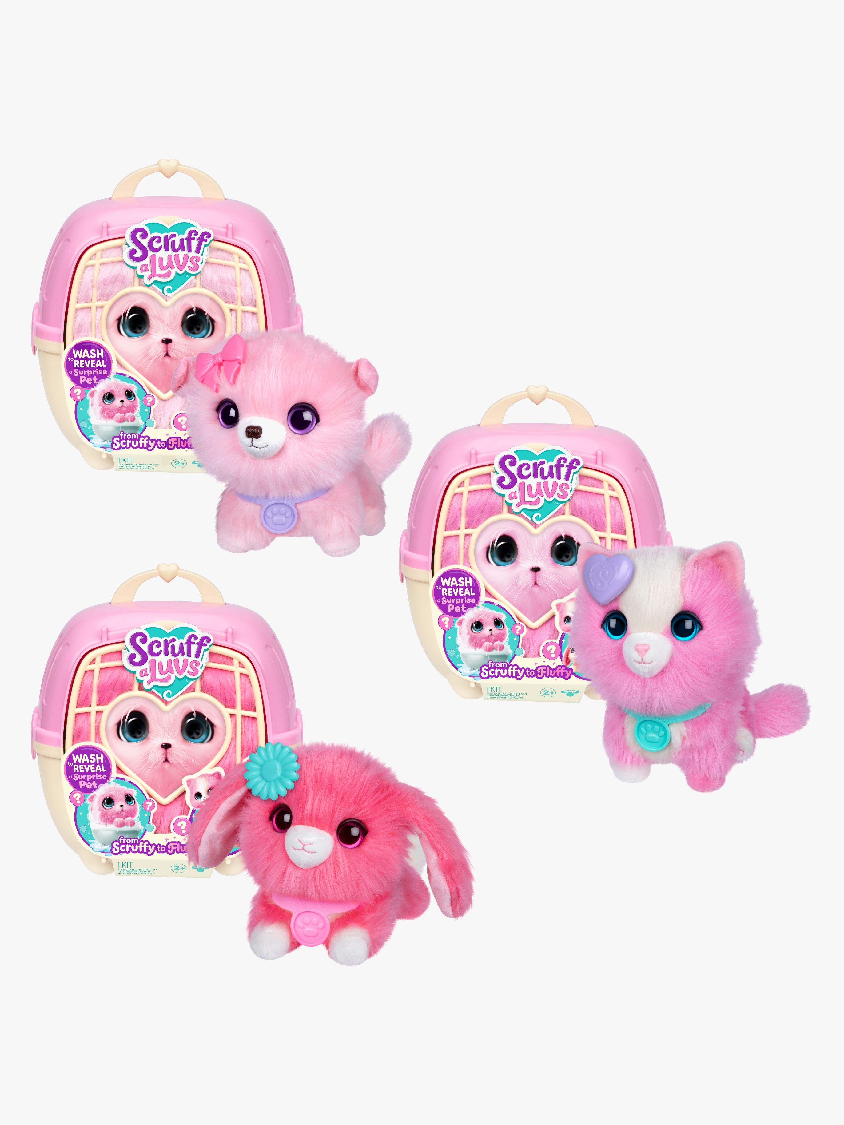 Scruff-A-Luvs Plüschspielzeug, Rosa Gemischt