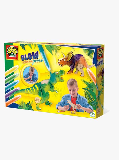 SES Creative Puste-Airbrush-Stift Dinosaurier