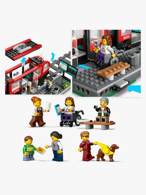 LEGO City 60423 Straßenbahn mit Haltestelle