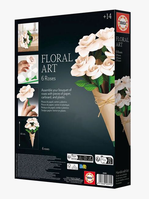 Educa Bastelset Rosen, Weiß