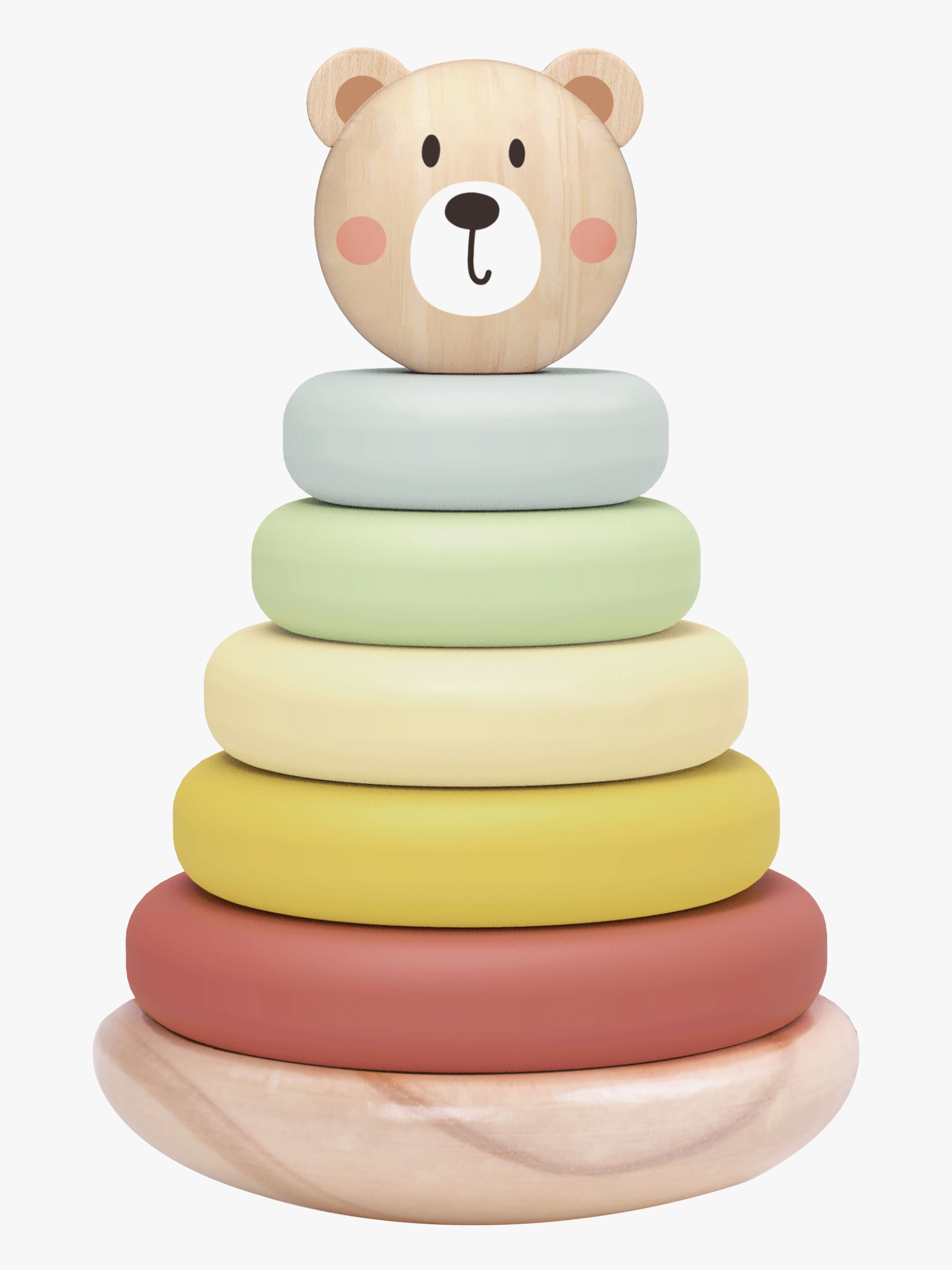 Tooky Toy Bär Stapelturm, Mehrfarbig, Babyspielzeug