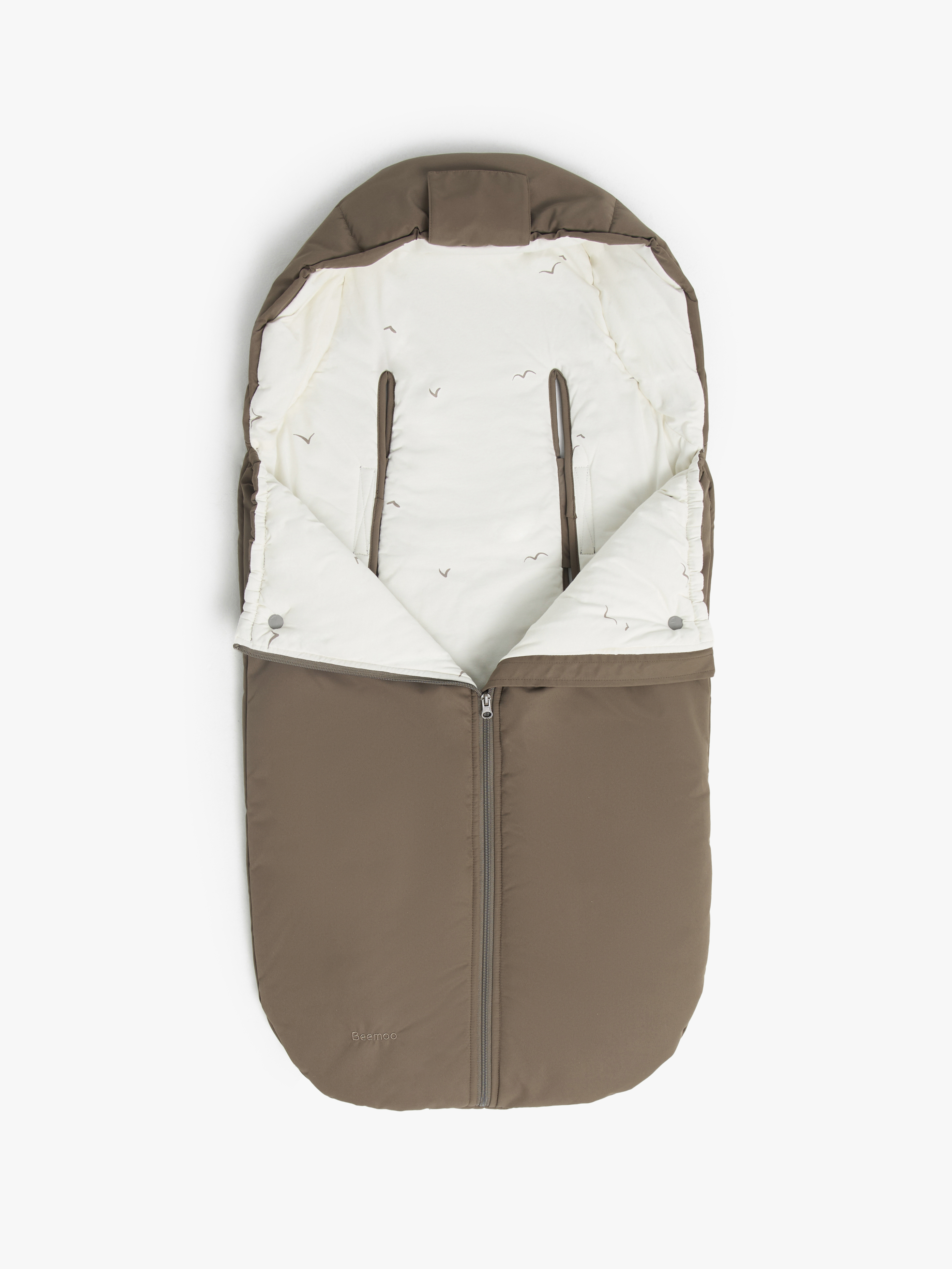 Beemoo Light Fußsack, Taupe Swallow
