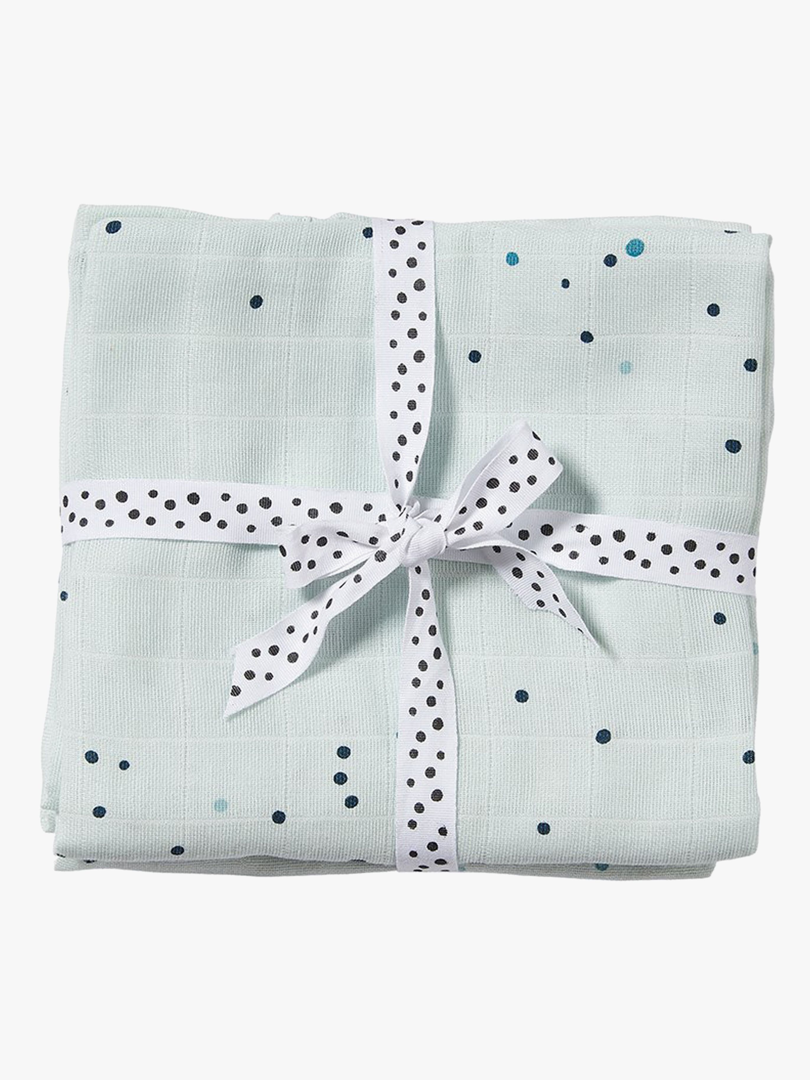 Done By Deer Decke Dreamy Dots 120x120 2er-Pack, Blue