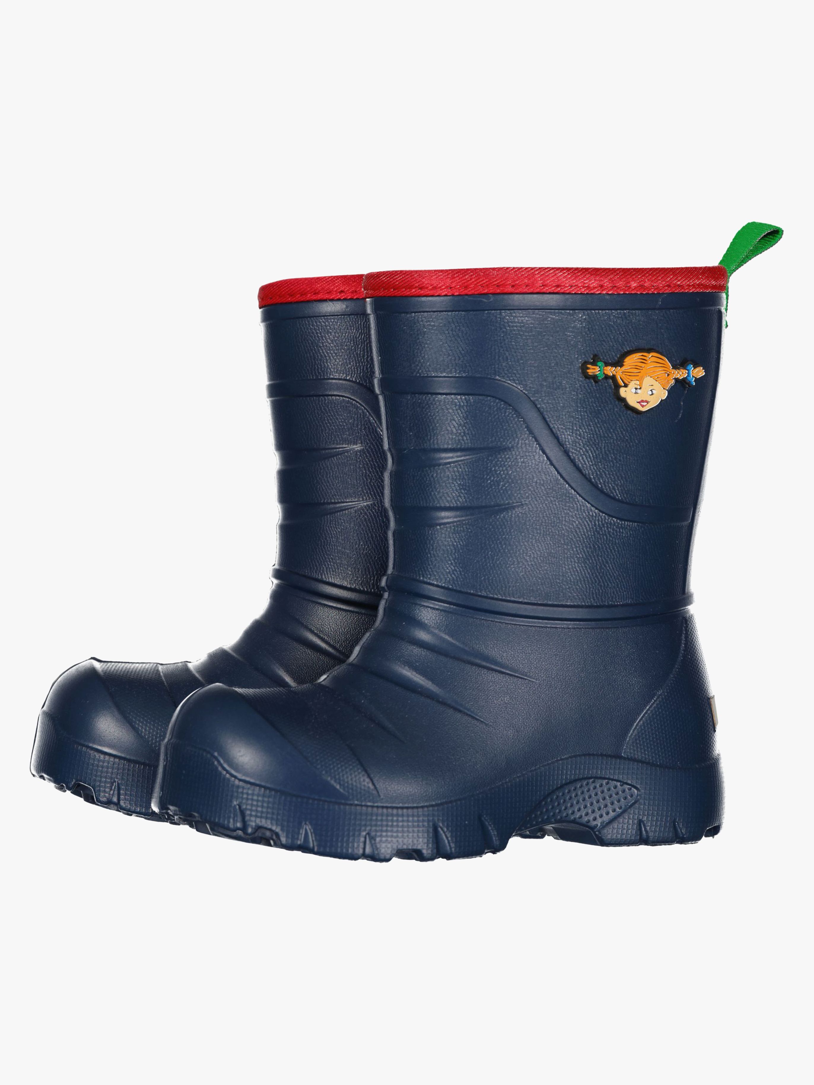 Pippi Langstrumpf gefütterte Gummistiefel, Marineblau, 27, Kindergummistiefel, Kinderstiefel, Gummistiefel kinder, Kids