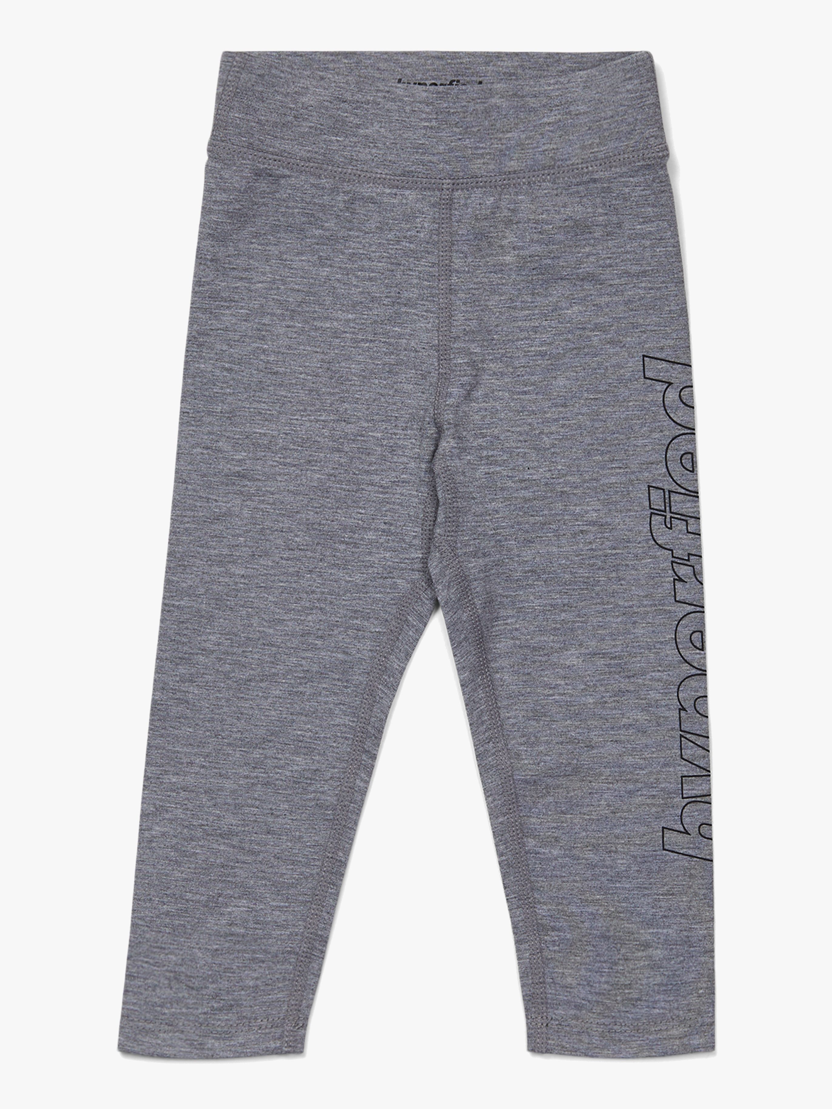 Jersey Logo Tights, Grey Melange 122–128