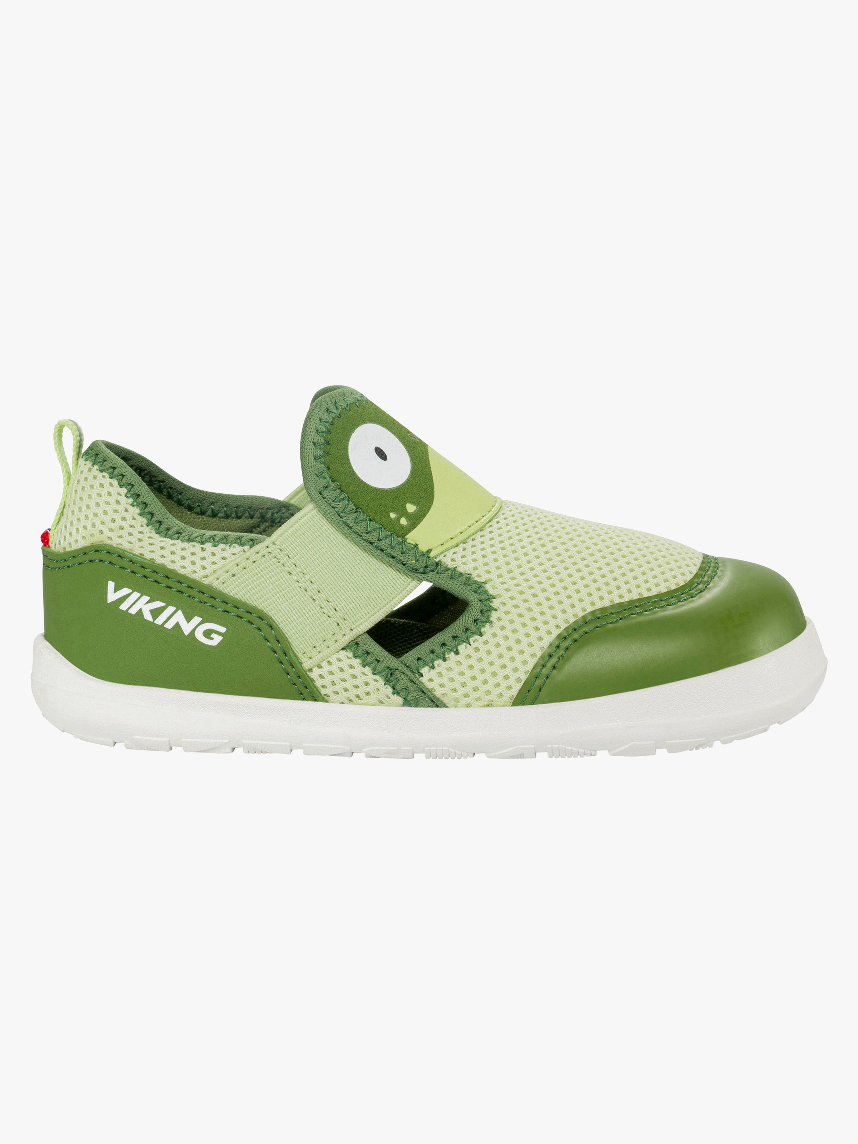 Viking Alv Paw Barefoot Kinder Sandalen, Light Green/Green, 24