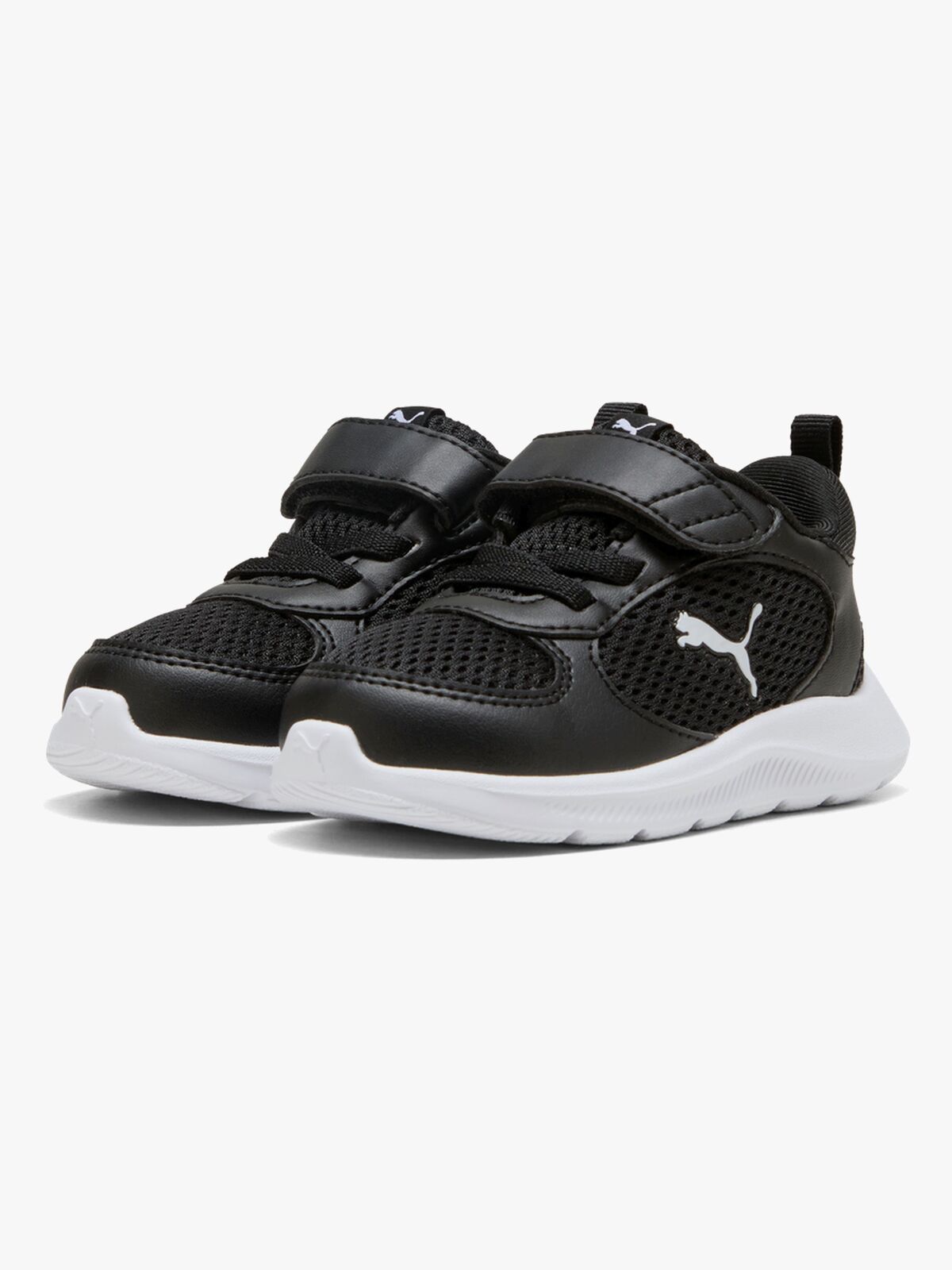 Puma Fun Racer 2 AC+ Infant Sneaker, Black/White