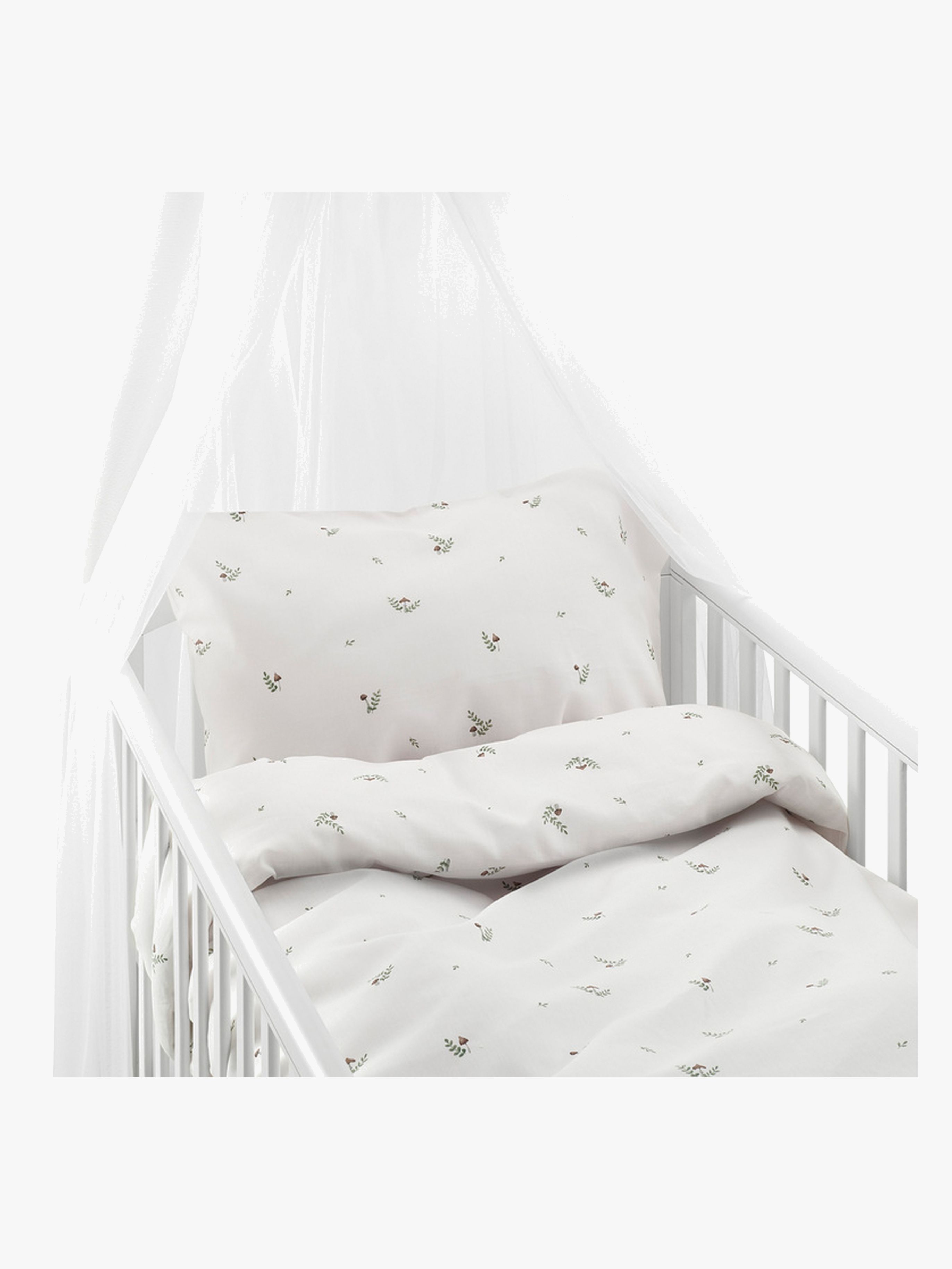 Borganäs Bettwäsche Babybett Alvin 2-teilig 100x130 cm, Beige