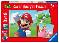 Ravensburger Puzzle Super Mario, 3x49 Teile