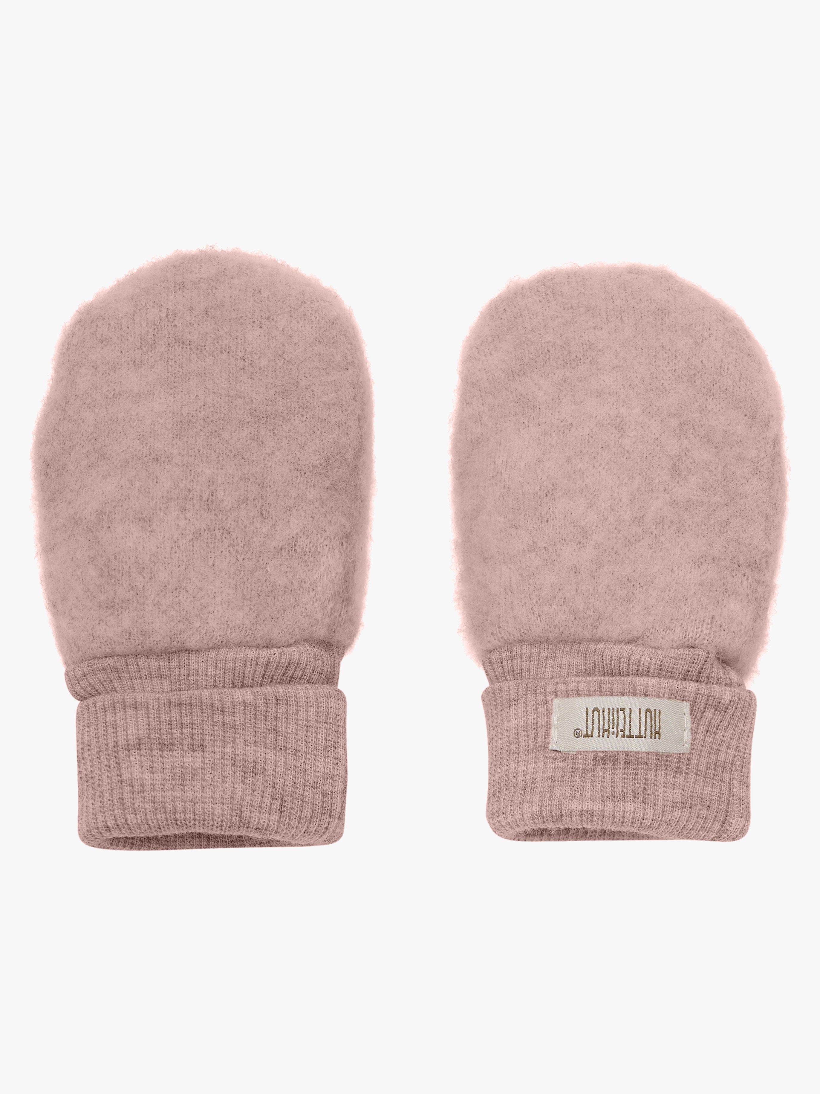 Fäustlinge Wollfleece Merino, Mahogany Rose, 74-80