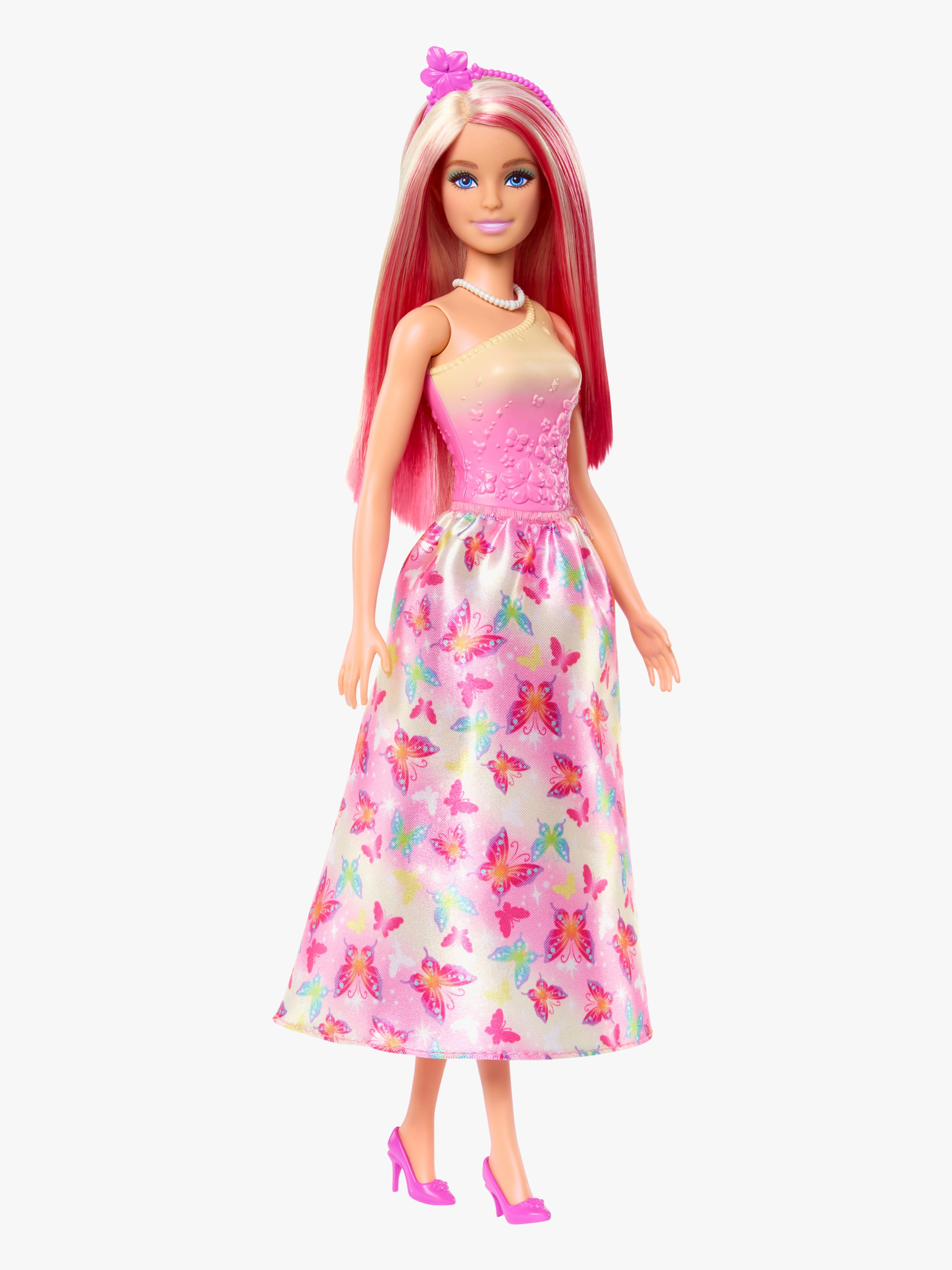 Barbie Royal Puppe mit Pinken Strähnchen