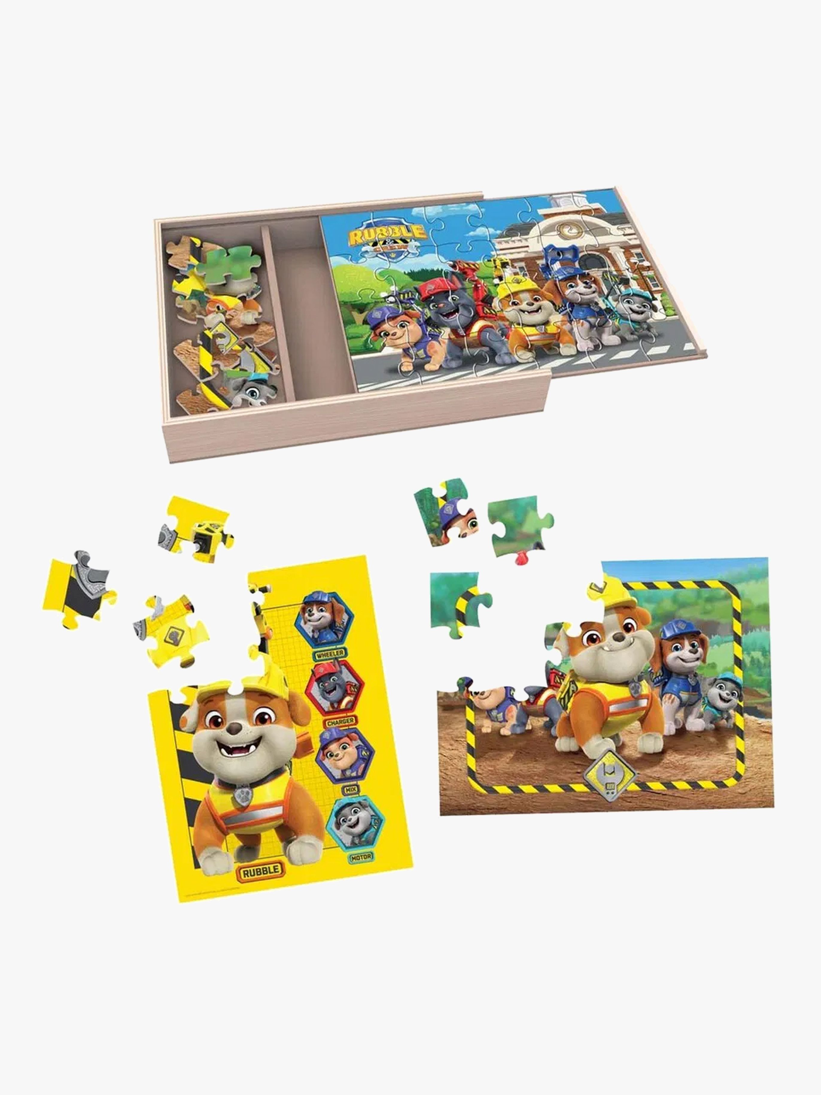 Rubble & Crew Holzpuzzle 3-in-1
