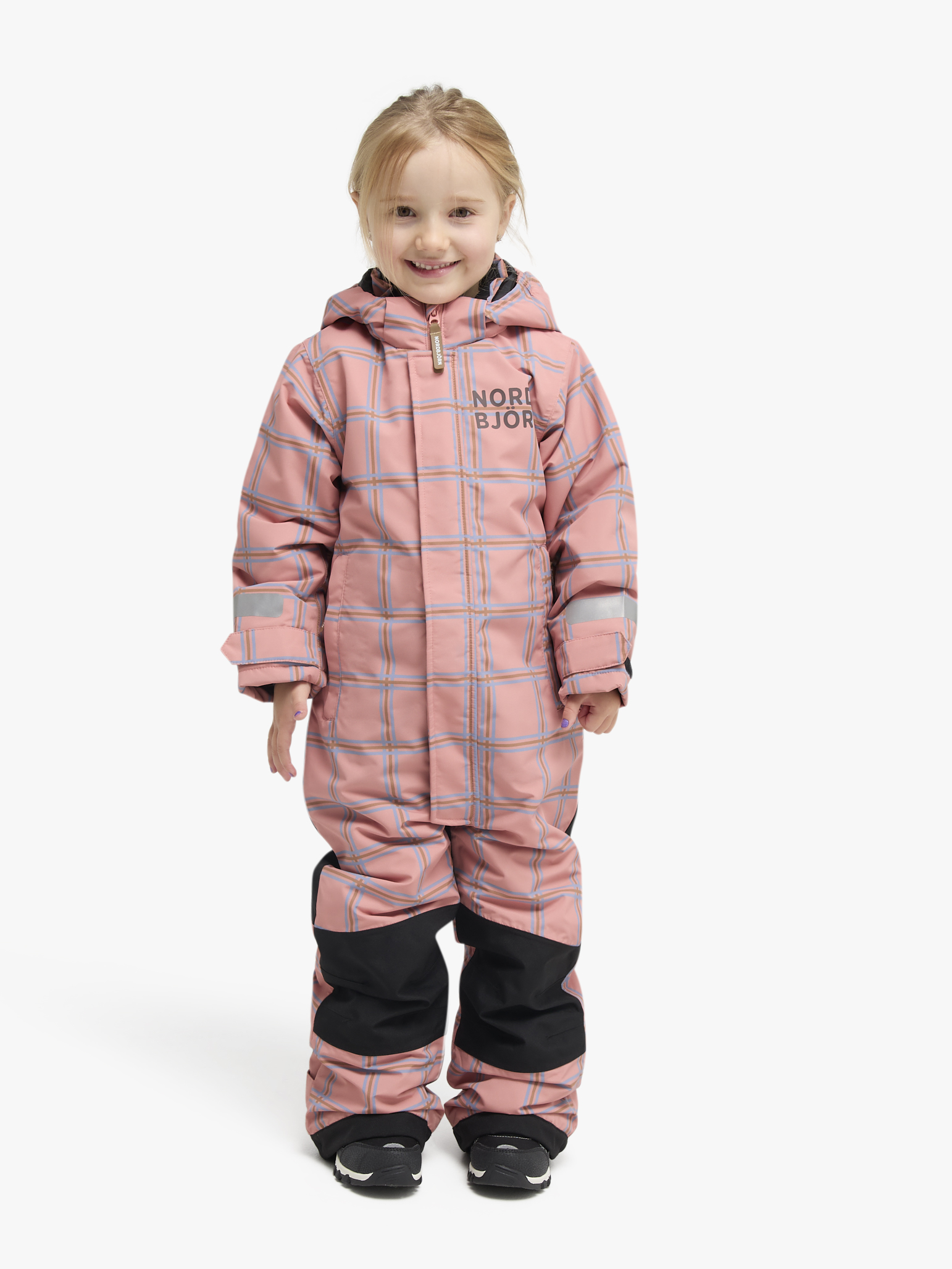 Enelunden Overall, Rose Dawn Checked, 122-128