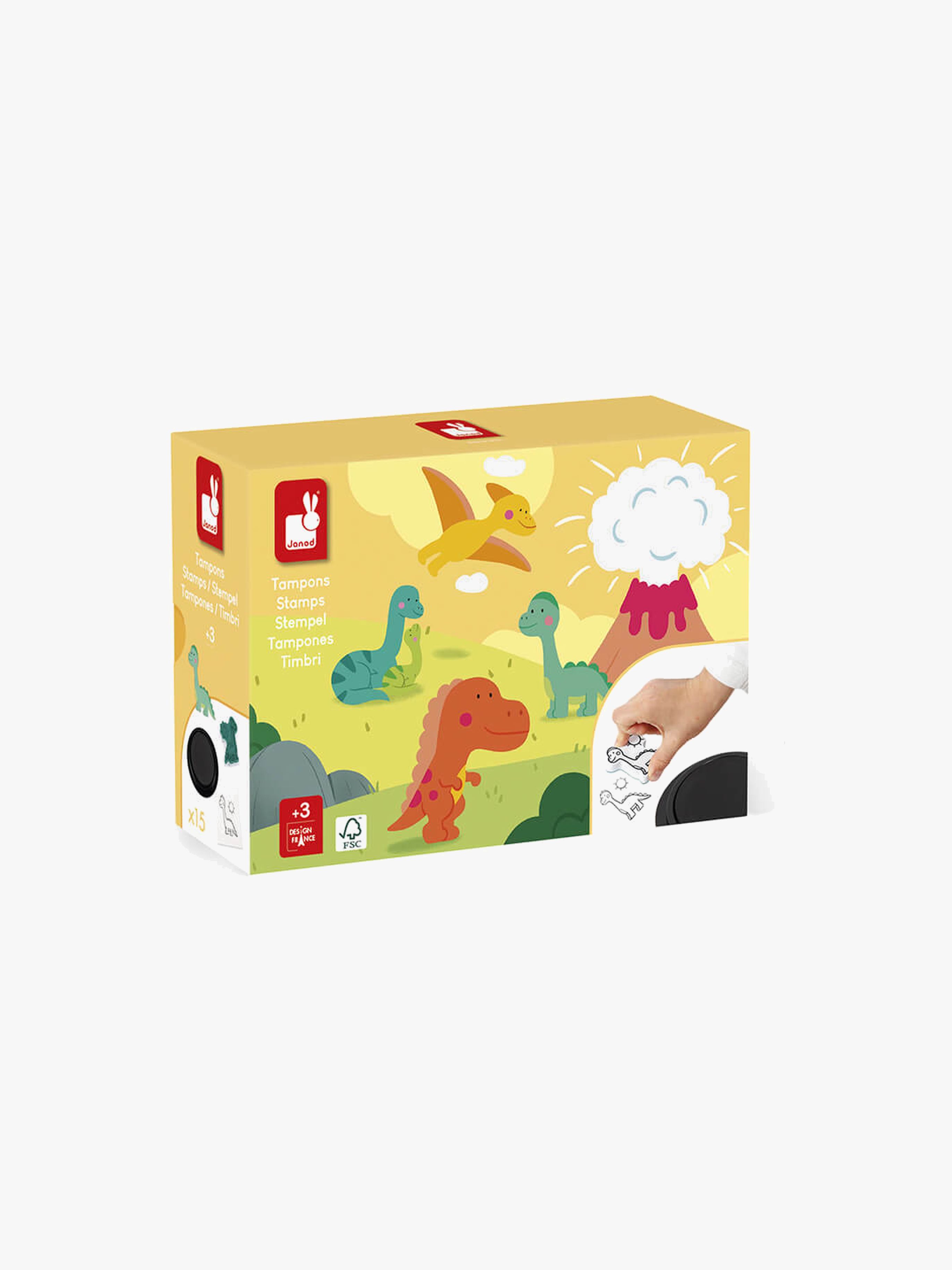 Janod Dinosaurier Stampinoo Stempelset