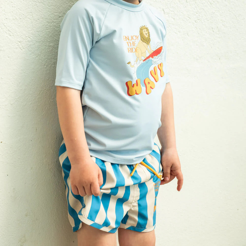 That's Mine Lai Badehose, Block Stripe Blue