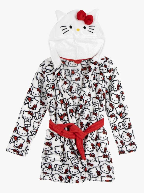 Hello Kitty Morgenrock, Weiß/Rot