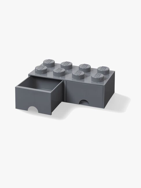 LEGO Aufbewahrung mit Schublade 8, Dark Grey